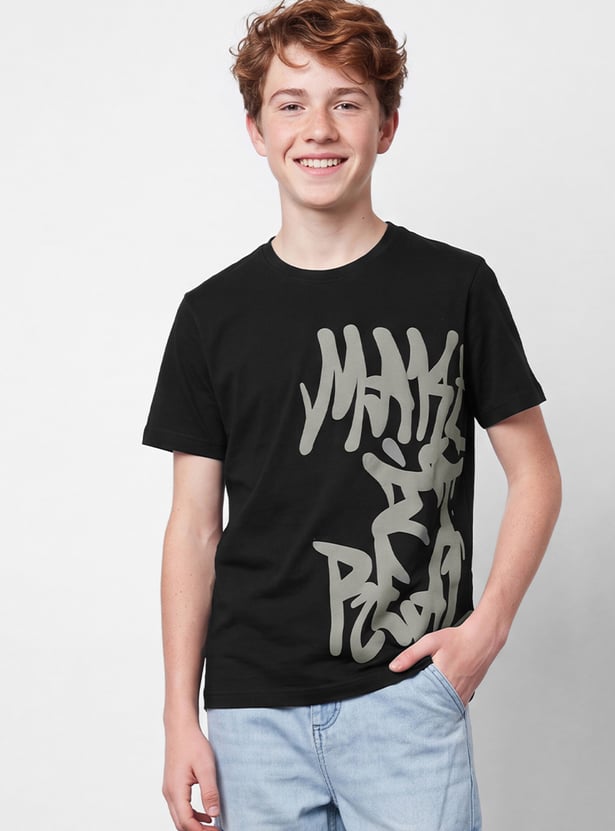 FAME FOREVER Boys Graphic Print T-shirt
