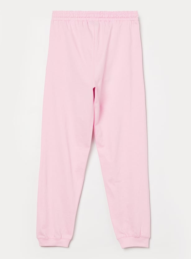 FAME FOREVER Girls Typographic Print Joggers