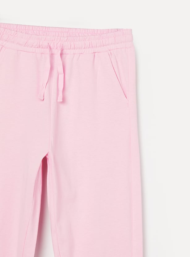 FAME FOREVER Girls Typographic Print Joggers