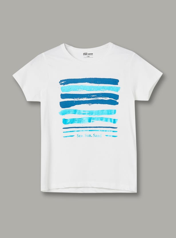FAME FOREVER Girls Graphic Print T-shirt