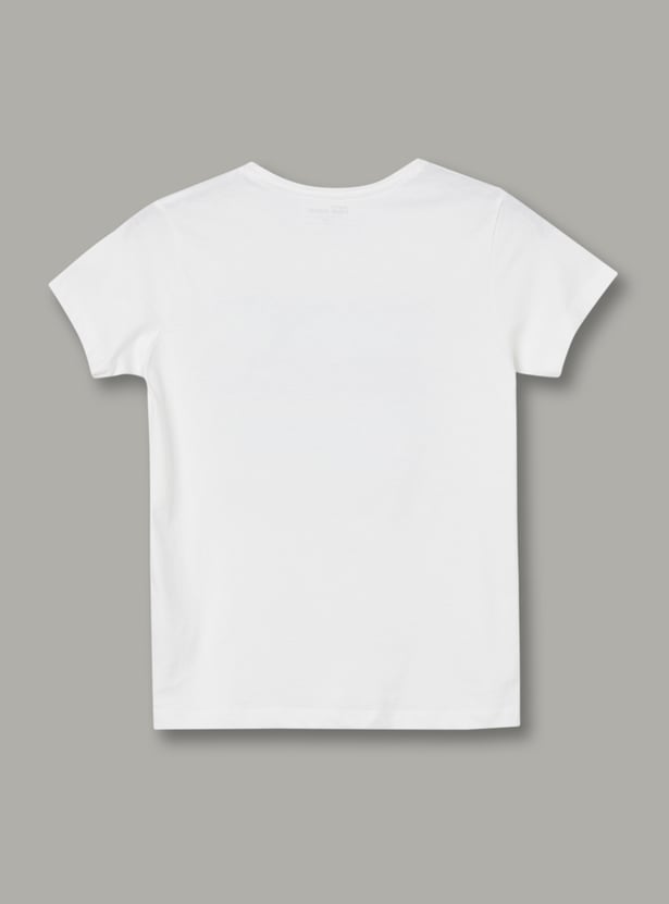 FAME FOREVER Girls Graphic Print T-shirt