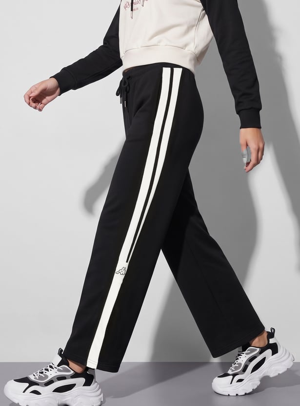 KAPPA Solid Mid-Rise Track Pants