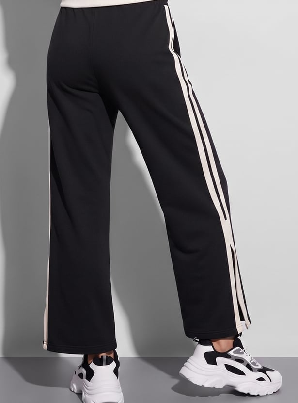 KAPPA Solid Mid-Rise Track Pants