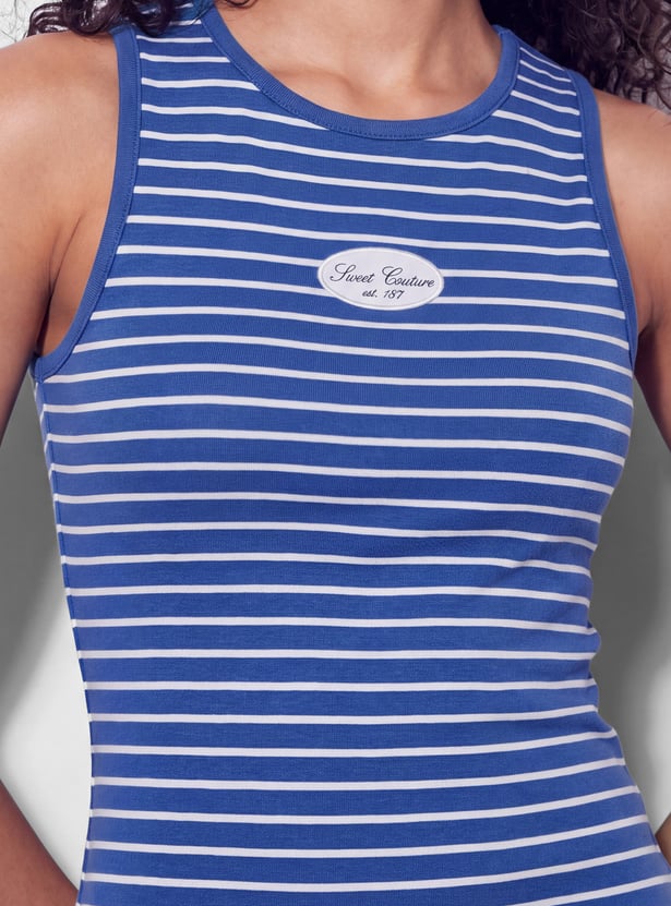 KAPPA Striped Bodycon Mini Dress