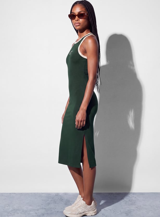 KAPPA Solid Sleeveless Bodycon Dress