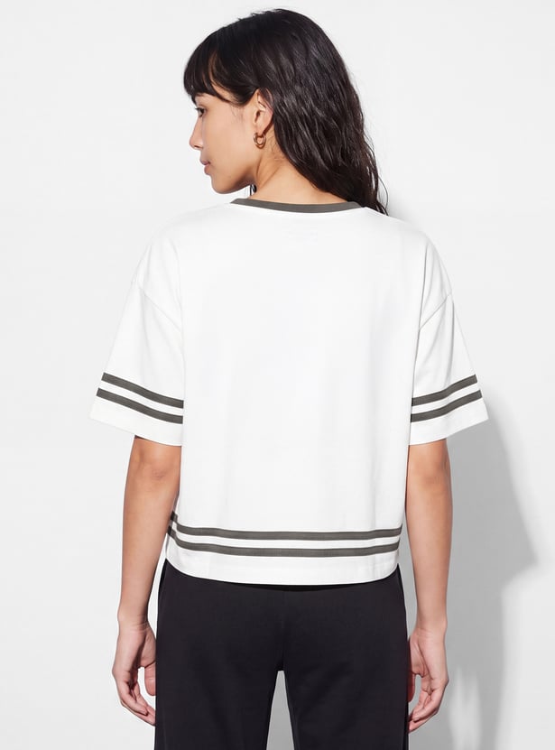 KAPPA Graphic Print Crop T-shirt