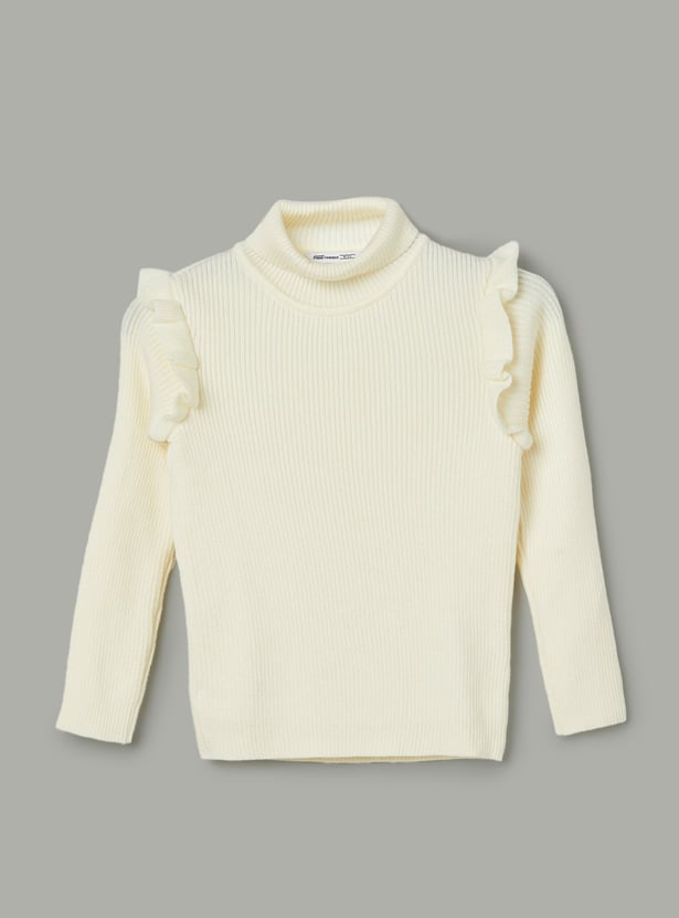 FAME FOREVER Girls Solid Sweater