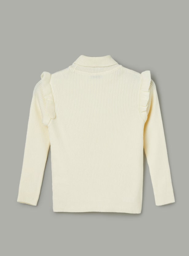 FAME FOREVER Girls Solid Sweater