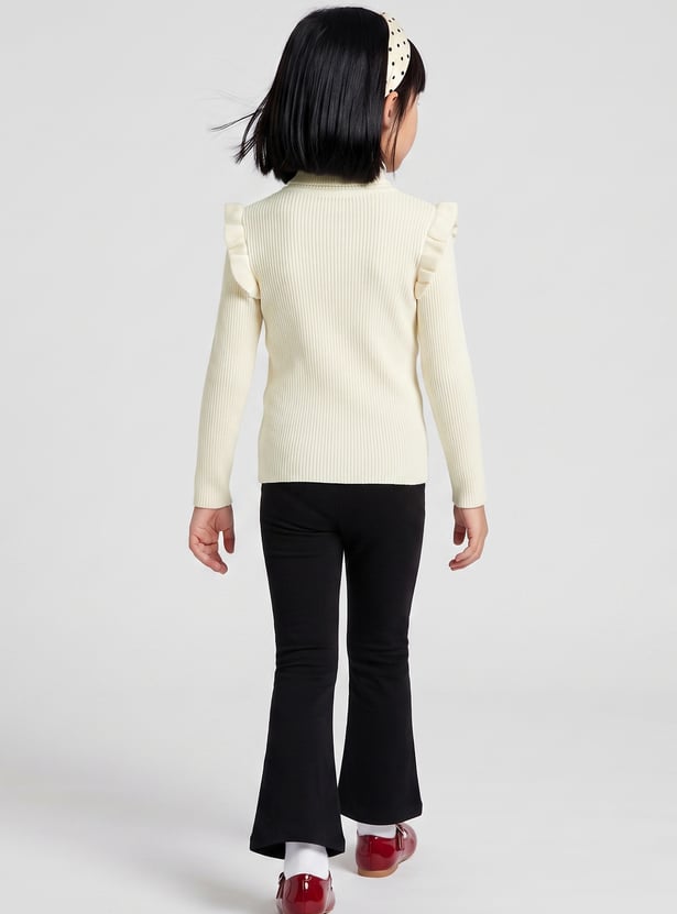 FAME FOREVER Girls Solid Sweater