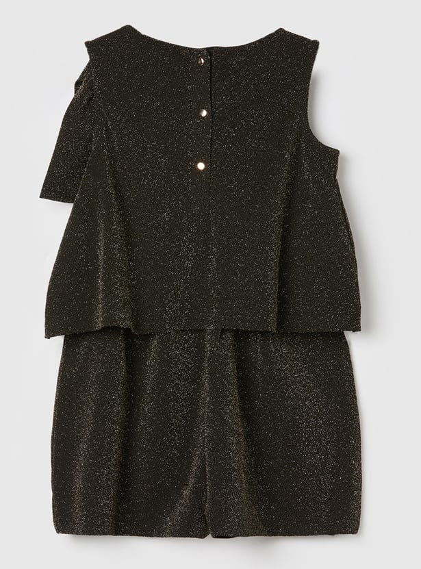 FAME FOREVER Girls Embellished Layered Playsuit