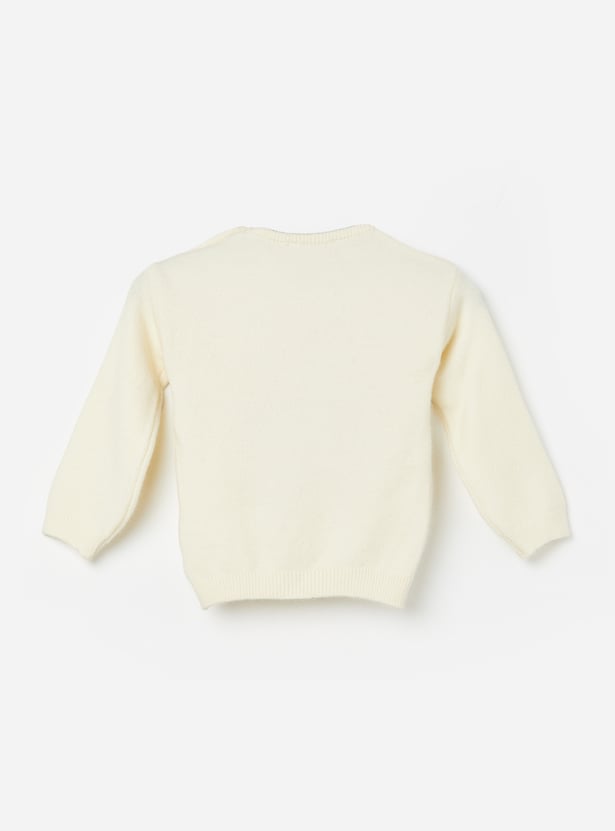 FAME FOREVER Girls Embroidered Sweater