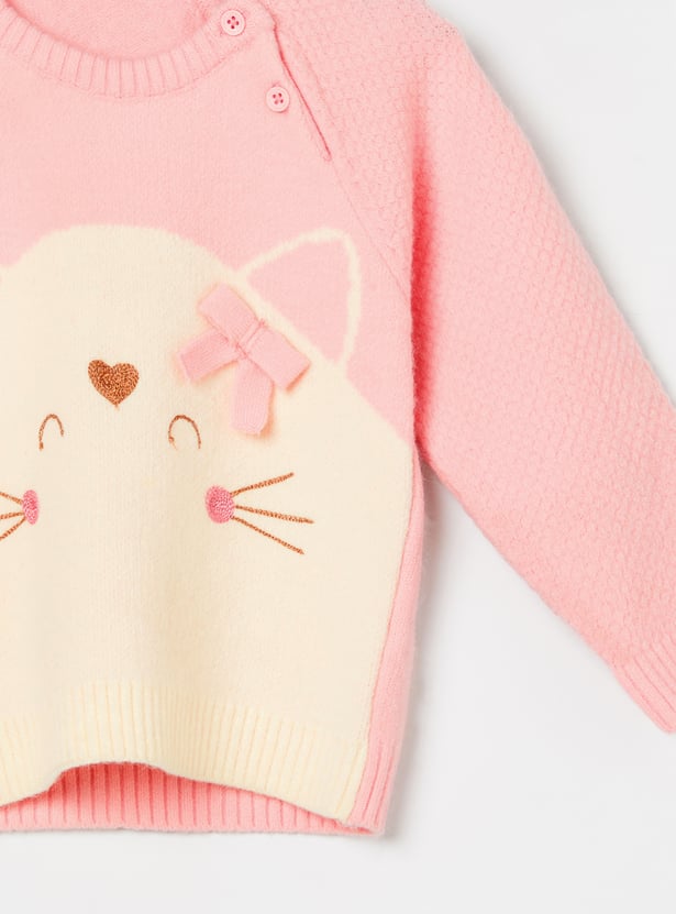 FAME FOREVER Girls Graphic Sweater