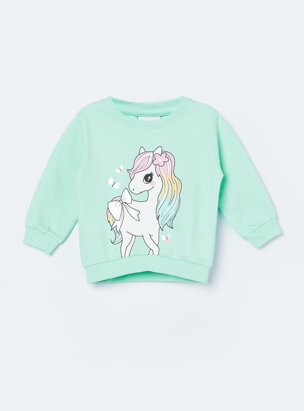 FAME FOREVER Girls Printed Sweatshirt
