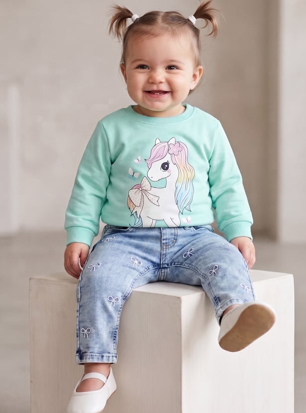 FAME FOREVER Girls Printed Sweatshirt