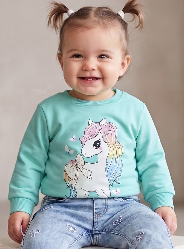 FAME FOREVER Girls Printed Sweatshirt