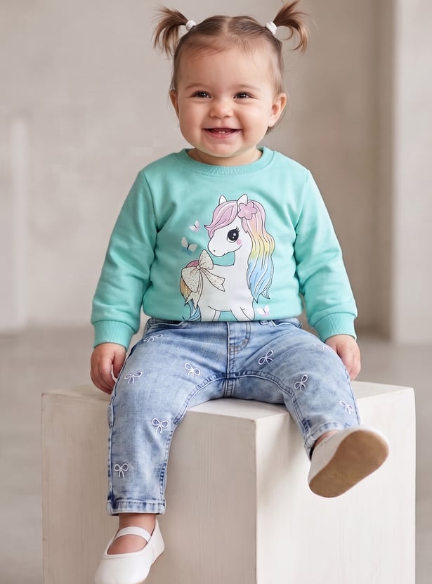 FAME FOREVER Girls Printed Sweatshirt