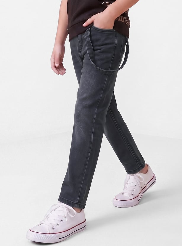 FAME FOREVER Boys Washed Jeans
