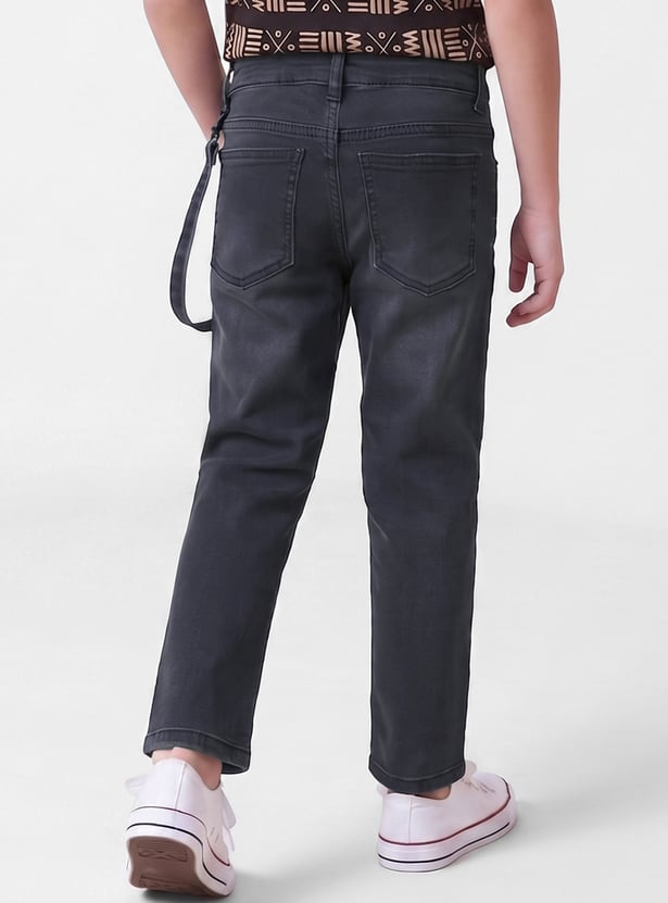 FAME FOREVER Boys Washed Jeans