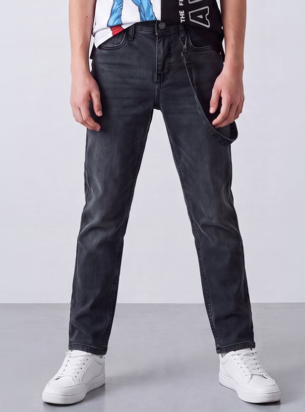 FAME FOREVER Boys Washed Jeans