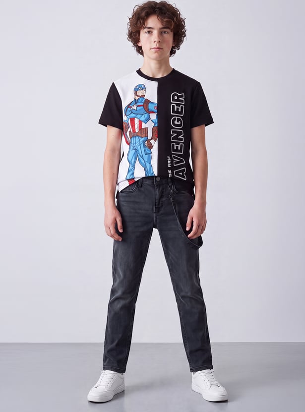 FAME FOREVER Boys Washed Jeans