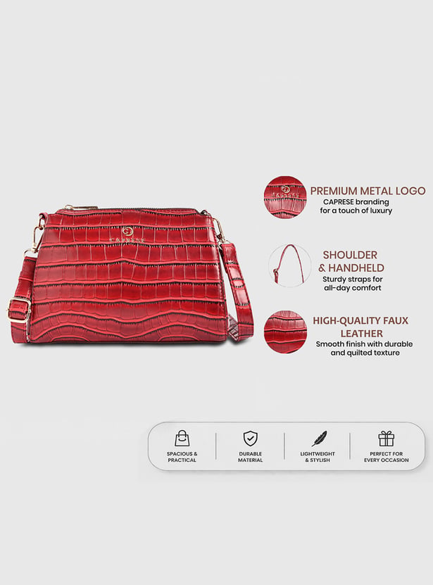 CAPRESE Embossed Sling Bag