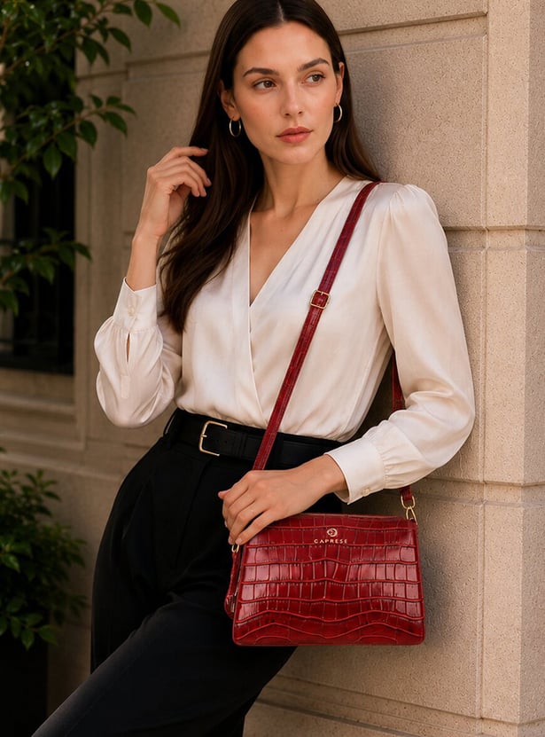CAPRESE Embossed Sling Bag