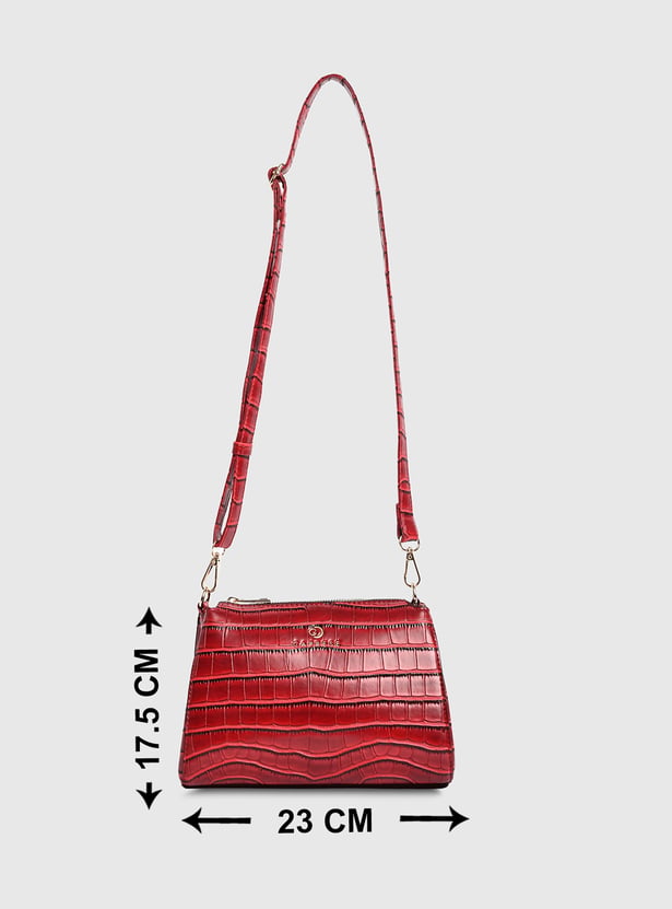 CAPRESE Embossed Sling Bag