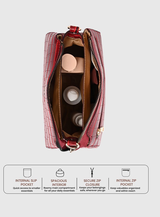 CAPRESE Embossed Sling Bag