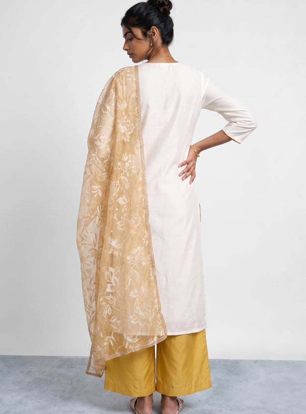 MELANGE Embroidered Kurta Set