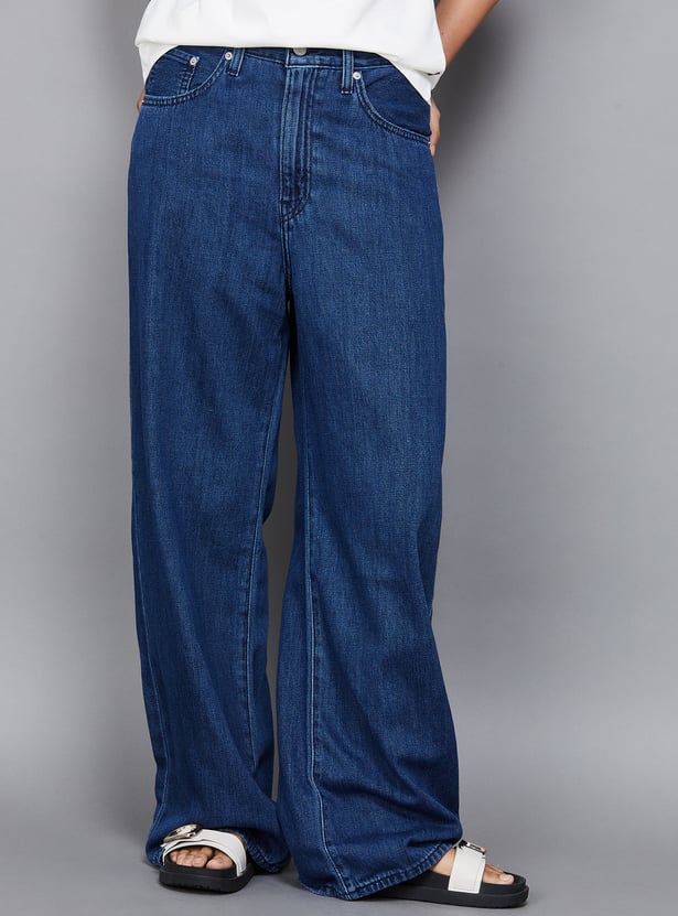 LEVI'S Solid Wide Leg Jeans