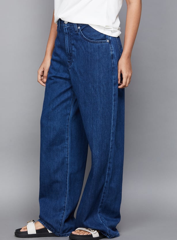 LEVI'S Solid Wide Leg Jeans