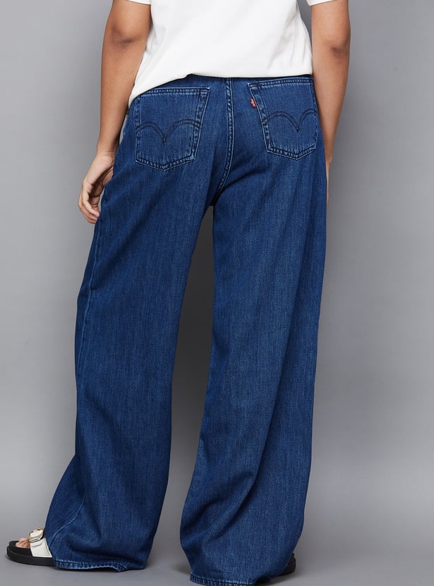 LEVI'S Solid Wide Leg Jeans
