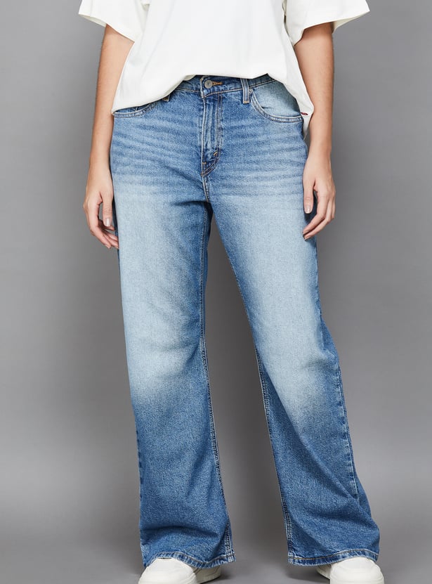 LEVI'S Washed Wide Leg Jeans