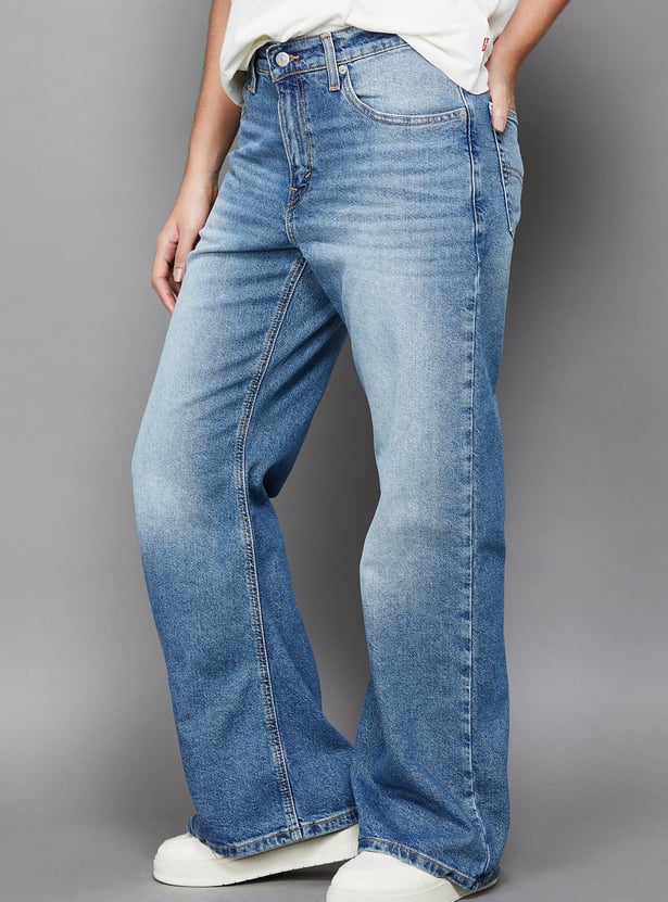 LEVI'S Washed Wide Leg Jeans