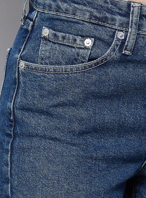 LEVI'S Solid High-Rise Flared Jeans