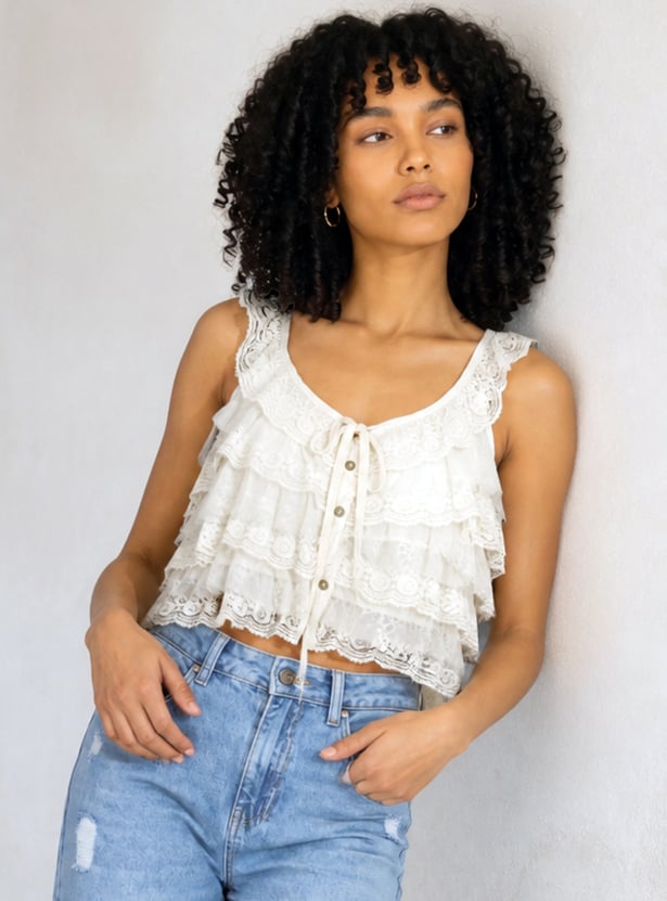GINGER Lace Crop Top