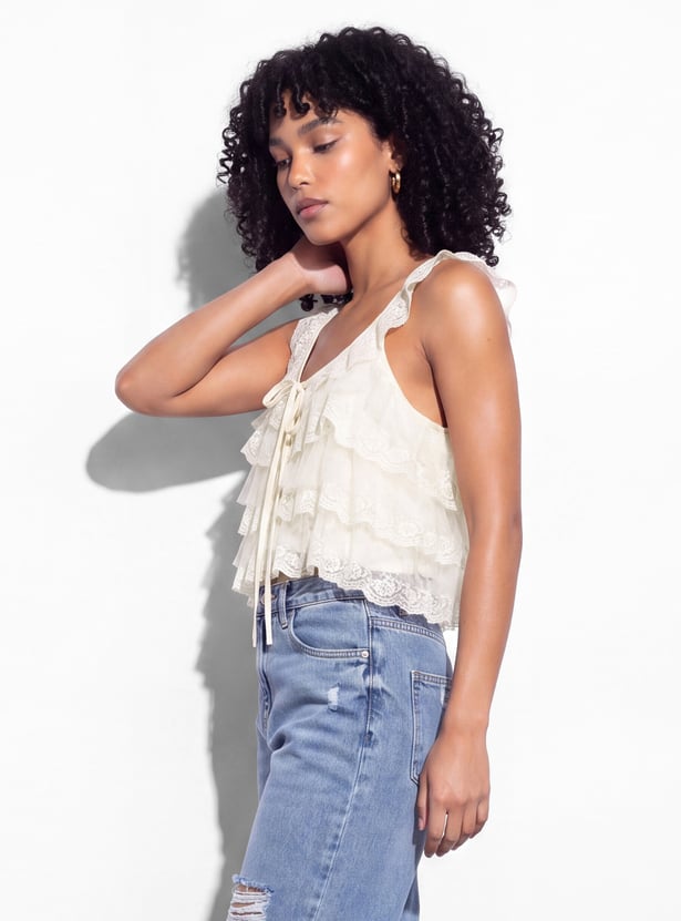 GINGER Lace Crop Top