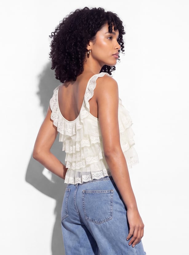 GINGER Lace Crop Top