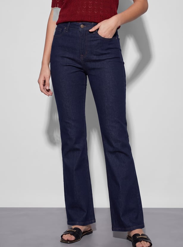 FAME FOREVER Dark Wash Bootcut Jeans