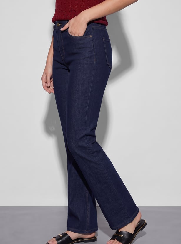 FAME FOREVER Dark Wash Bootcut Jeans