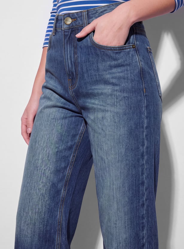 FAME FOREVER Solid Relaxed Fit Jeans