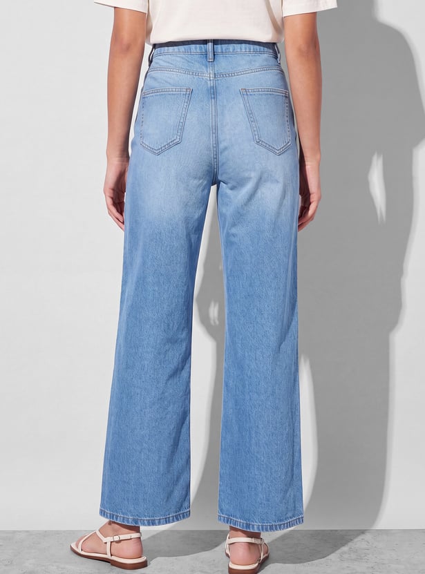 FAME FOREVER Washed Relaxed Fit Jeans