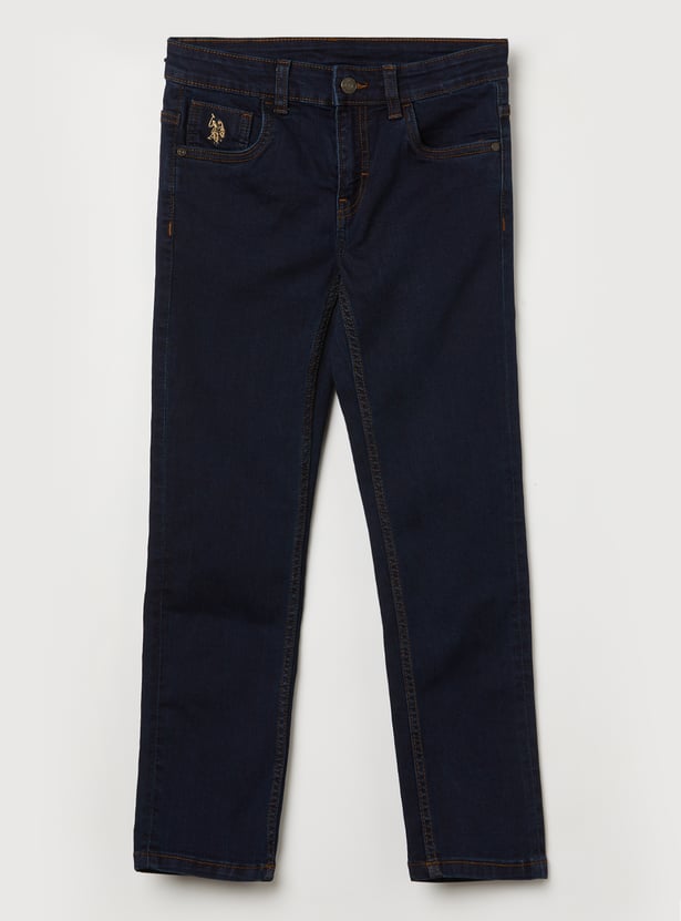US POLO ASSN KIDS Boys Washed Slim Fit Jeans