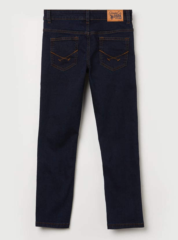 US POLO ASSN KIDS Boys Washed Slim Fit Jeans