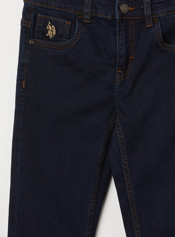 US POLO ASSN KIDS Boys Washed Slim Fit Jeans