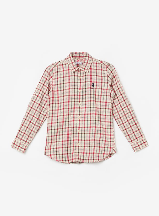 US POLO ASSN KIDS Boys Checked Shirts