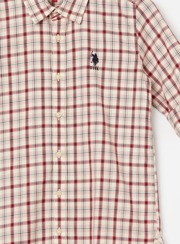 US POLO ASSN KIDS Boys Checked Shirts