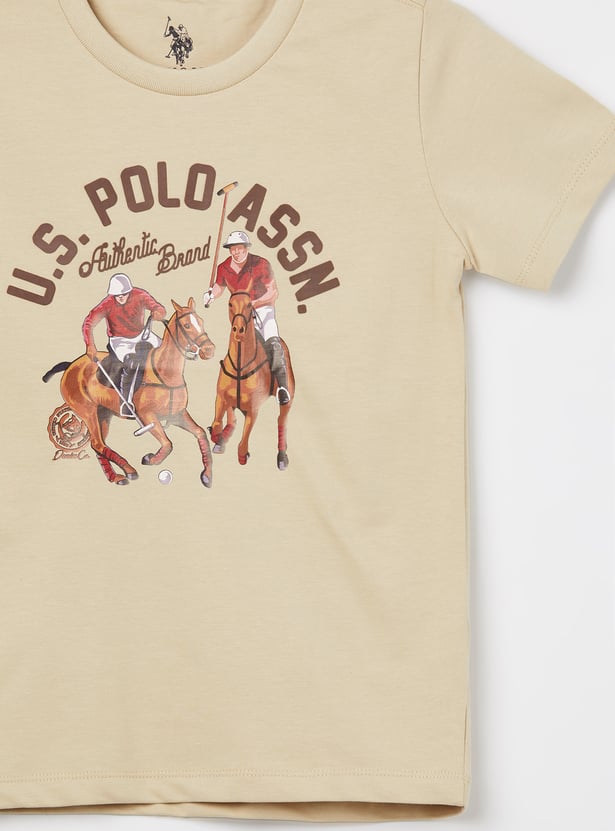 US POLO ASSN KIDS Boys Graphic Print T-shirt