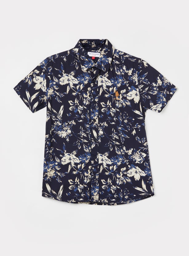 US POLO ASSN KIDS Boys Printed Shirt
