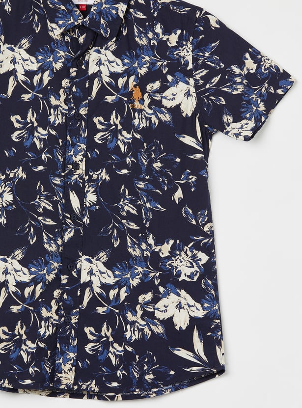 US POLO ASSN KIDS Boys Printed Shirt